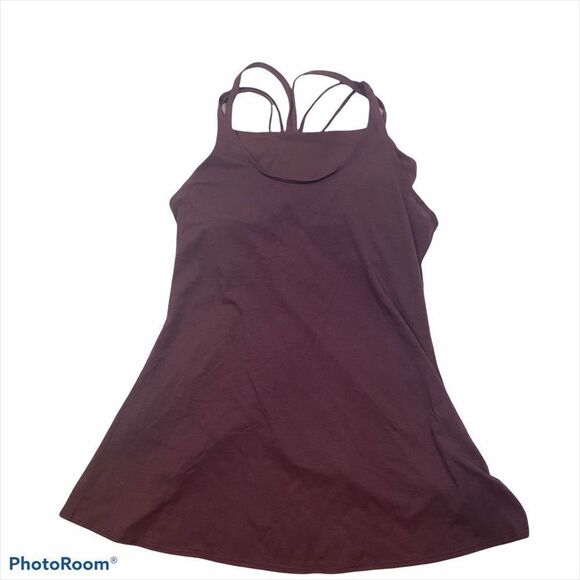 Athleta‎ Burgundy Tank With Attached Sport Bra XS - Picture 2 of 14